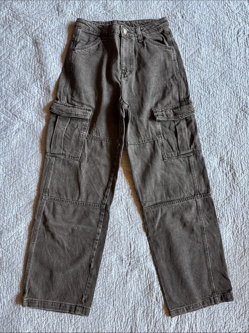 H&M Baggy Denim Cargo Pants